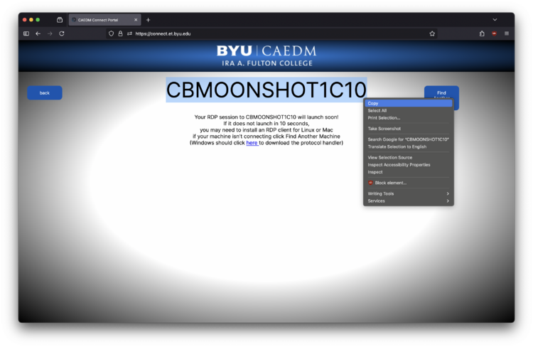 CAEDM Connect - Machine Name Selected.png